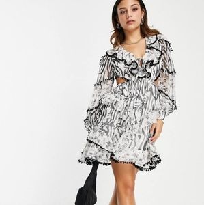 ASOS DESIGN Petite chiffon mini dress